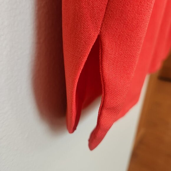 VINCE CAMUTO ORANGE SCALLOP SLEEVE SHIFT DRESS - EUC - LIKE NEW! - Picture 6 of 6